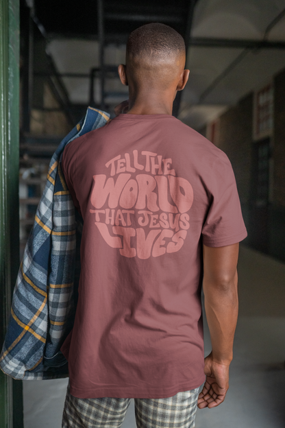 Tell the World RED FONT - Unisex Pocket T-shirt