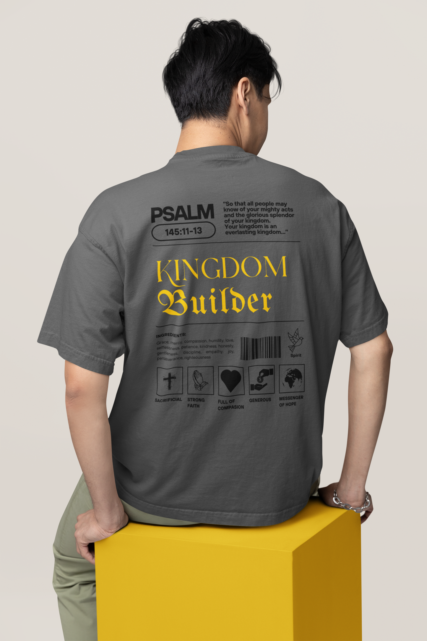 Kingdom Builder BACK - Oversized T-shirt