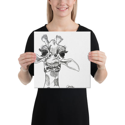 Herbert the Giraffe - Canvas