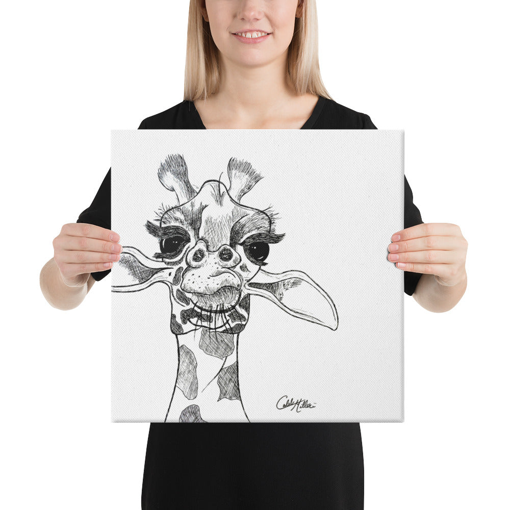 Herbert the Giraffe - Canvas