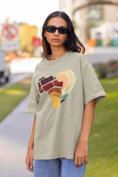 African Sun - Oversized Faded T-Shirt