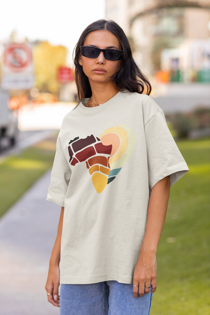 African Sun - Oversized Faded T-Shirt