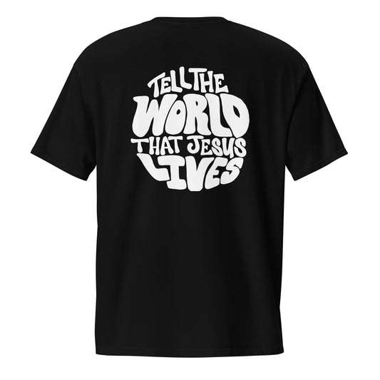 Tell the World WHITE FONT - Unisex Pocket T-shirt