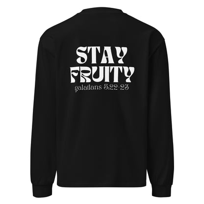 Stay Fruity WHITE FONT - Heavyweight Sweatshirt